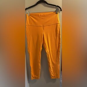 Women’s Lululemon Sz 10 Leggings. 25” inseam. Yellow
